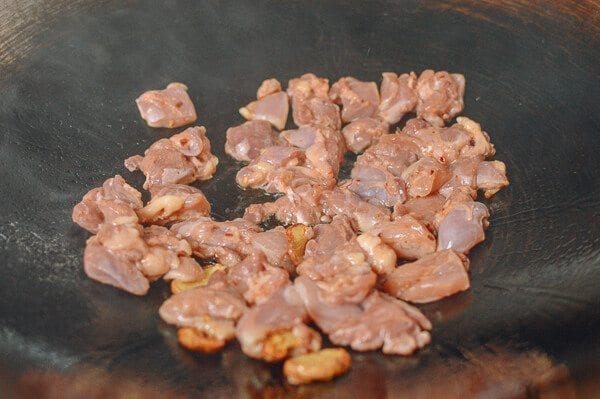 Stir-fried Carrot Noodles with Chicken, by thewoksoflife.com