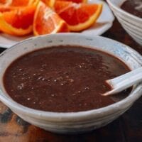 Red Bean Soup with sliced oranges
