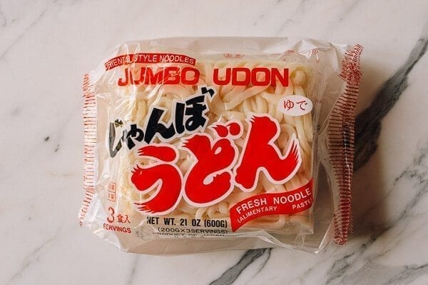 Udon Noodle Soup with Chicken & Mushrooms, by thewoksoflife.com