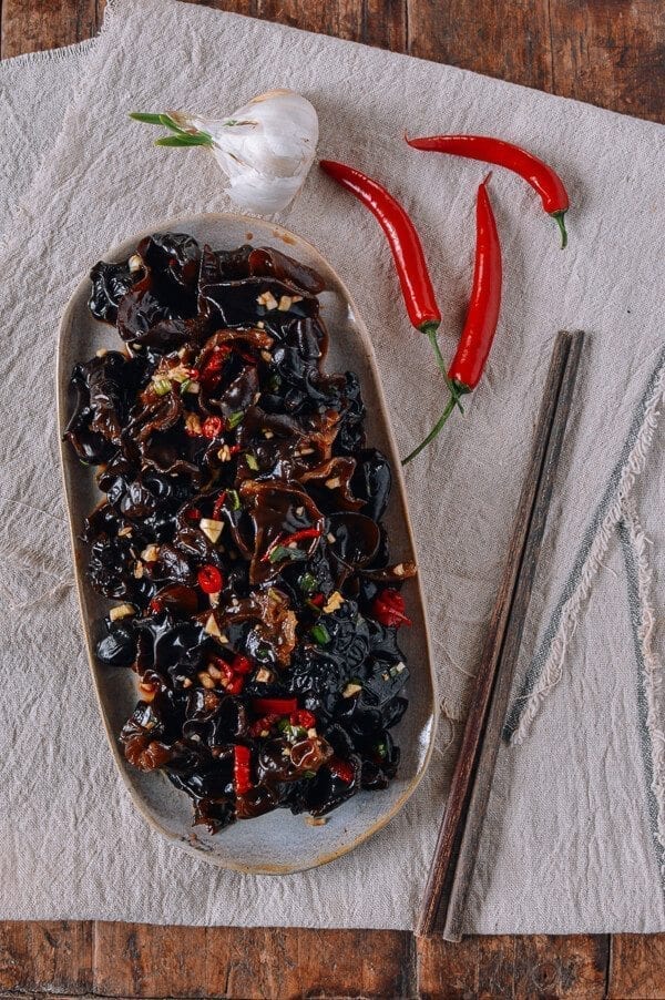 Wood Ear Mushroom Salad, by thewoksoflife.com