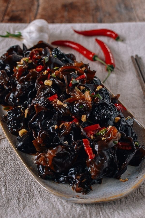 Wood Ear Mushroom Salad, by thewoksoflife.com