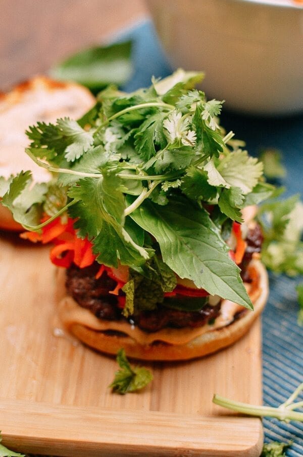 Banh Mi Burgers, by thewoksoflife.com