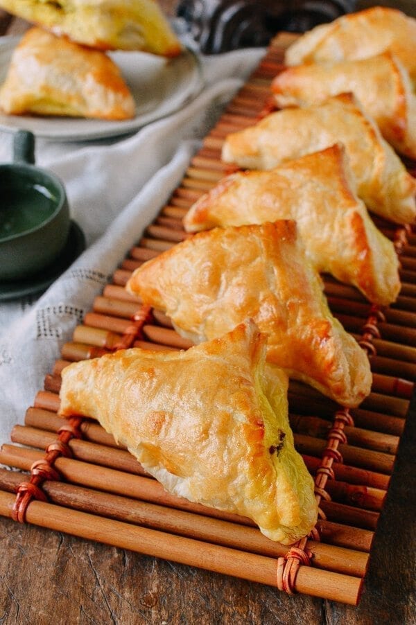 Beef Curry Puffs, by thewoksoflife.com