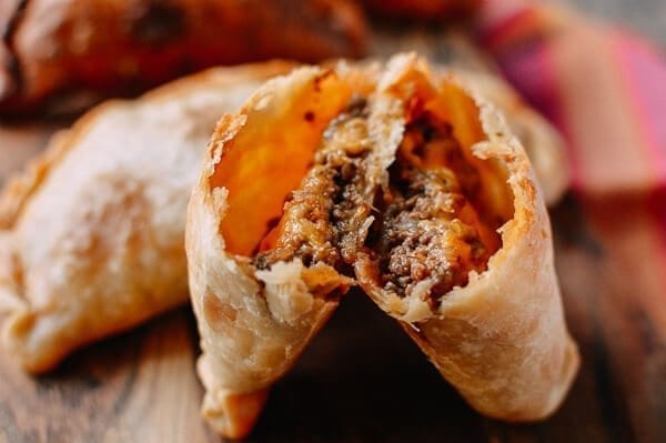 A Beef & Cheese Empanada Recipe: Baked OR Fried, by thewoksoflife.com
