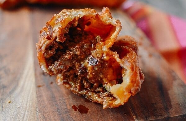 A Beef & Cheese Empanada Recipe: Baked OR Fried, by thewoksoflife.com