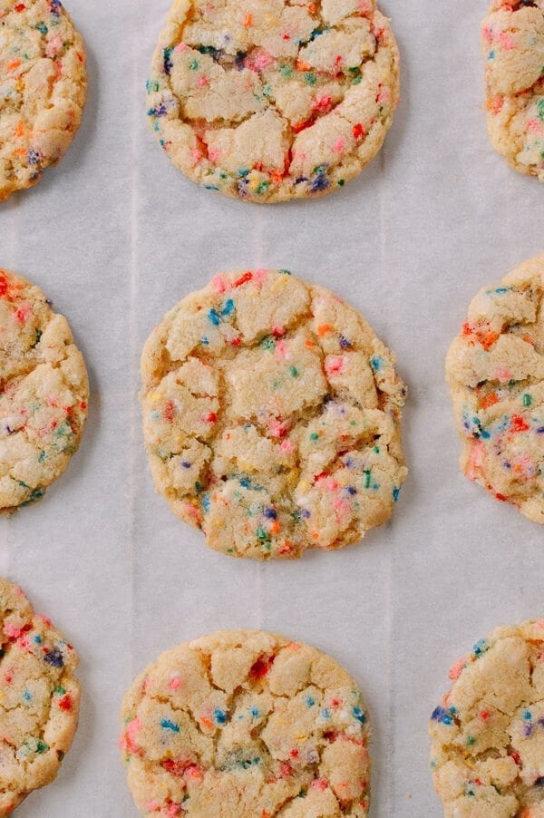 Funfetti Ice Cream Sandwiches, by thewoksoflife.com