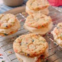 Funfetti Ice Cream Sandwiches, by thewoksoflife.com