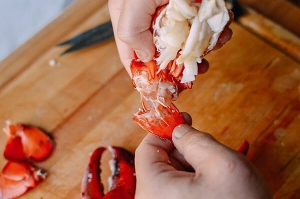 Lobster Rolls with Crispy Ginger & Scallions, by thewoksoflife.com