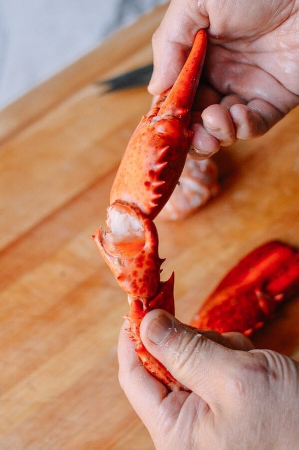 Lobster Rolls with Crispy Ginger & Scallions, by thewoksoflife.com