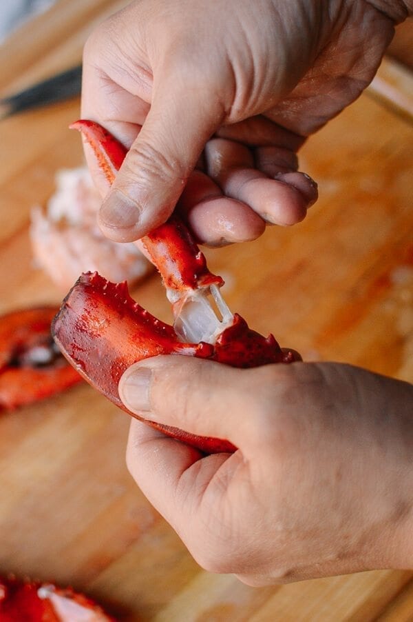 Lobster Rolls with Crispy Ginger & Scallions, by thewoksoflife.com
