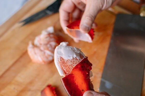 Lobster Rolls with Crispy Ginger & Scallions, by thewoksoflife.com