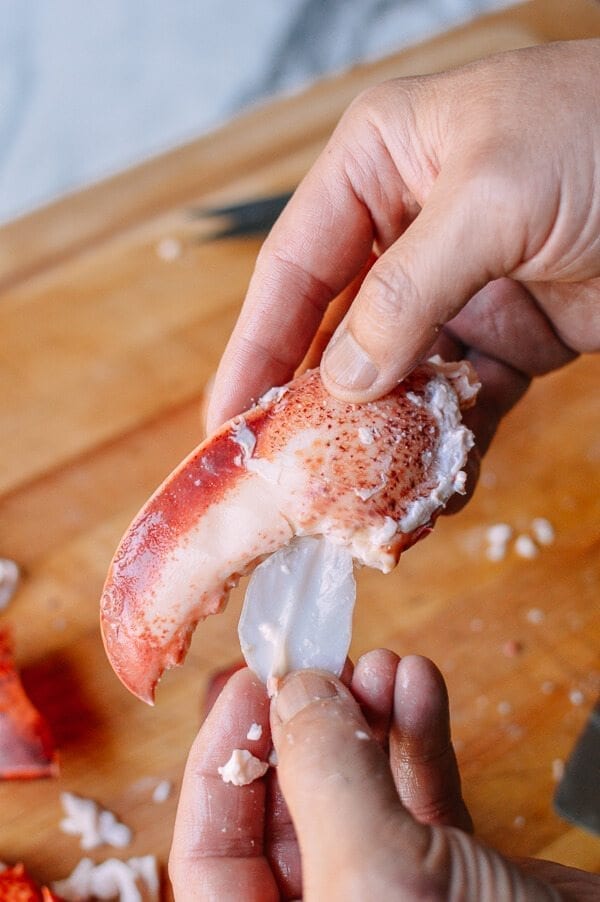 Lobster Rolls with Crispy Ginger & Scallions, by thewoksoflife.com