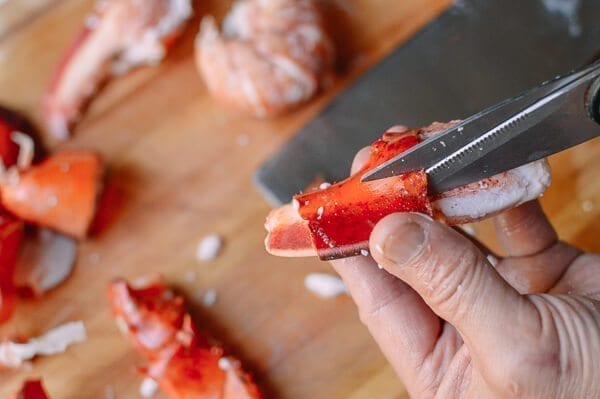 Lobster Rolls with Crispy Ginger & Scallions, by thewoksoflife.com