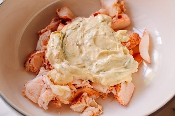 Lobster Rolls with Crispy Ginger & Scallions, by thewoksoflife.com