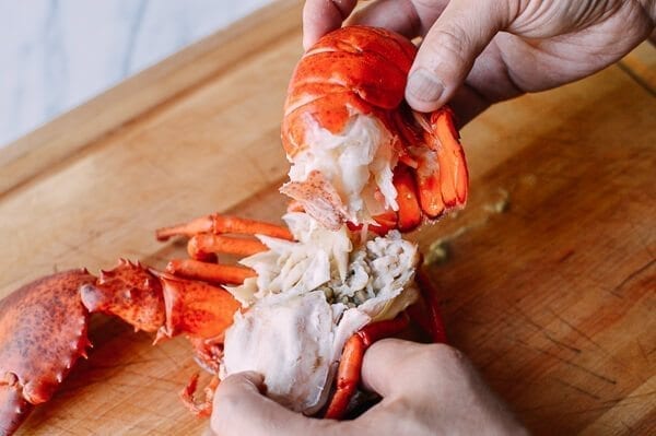 Lobster Rolls with Crispy Ginger & Scallions, by thewoksoflife.com