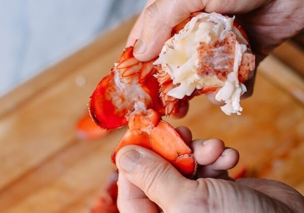 Lobster Rolls with Crispy Ginger & Scallions, by thewoksoflife.com