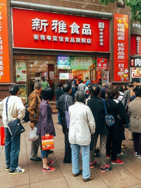 Nanjing road, Shanghai  by thewoksoflife.com