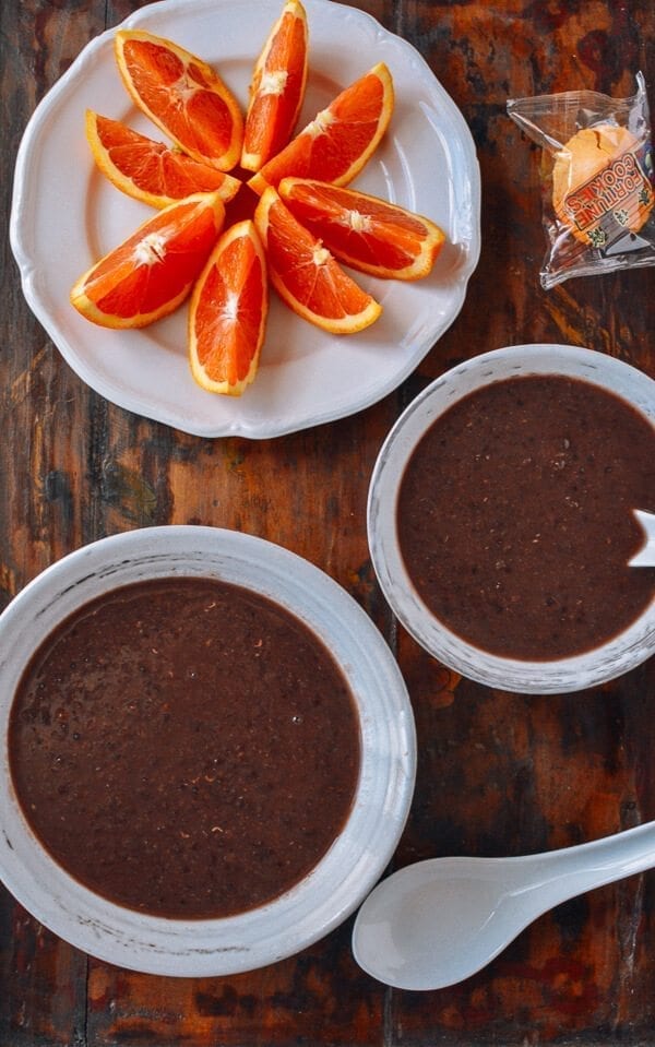 Sweet Red Bean Soup, by thewoksoflife.com
