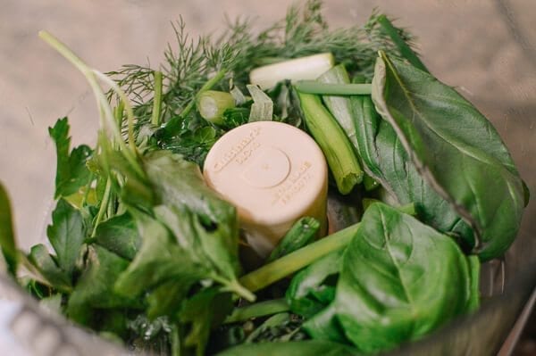 Green Goddess Salmon Burgers, by thewoksoflife.com
