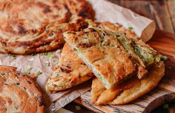 Shanghai Scallion Pancakes, by thewoksoflife.com