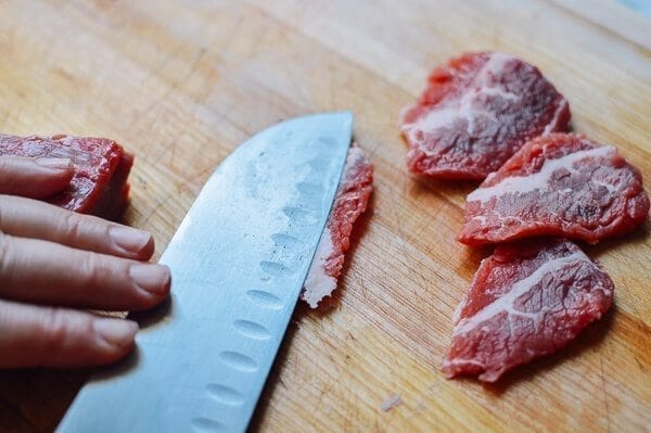 Sichuan Boiled Beef (Shuizhu Niurou), by thewoksoflife.com