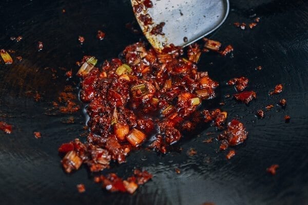 Sichuan Boiled Beef (Shuizhu Niurou), by thewoksoflife.com