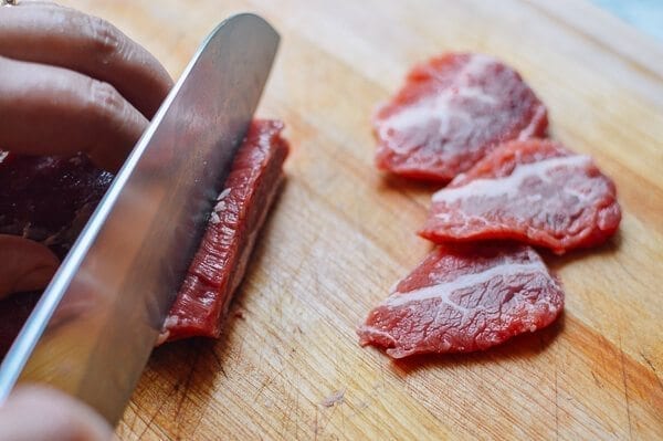 Sichuan Boiled Beef (Shuizhu Niurou), by thewoksoflife.com