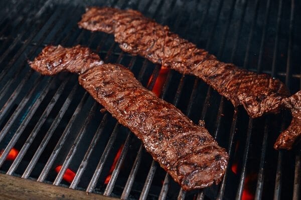 Grilled Skirt Steak with Chimichurri, by thewoksoflife.com