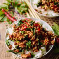 Thai Basil Chicken, by thewoksoflife.com