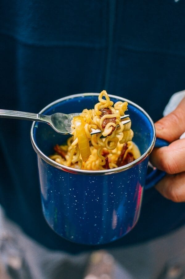 Campfire Curry Ramen, by thewoksoflife.com