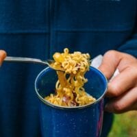 Campfire Curry Ramen - Easy Camping Meal, by thewoksoflife.com