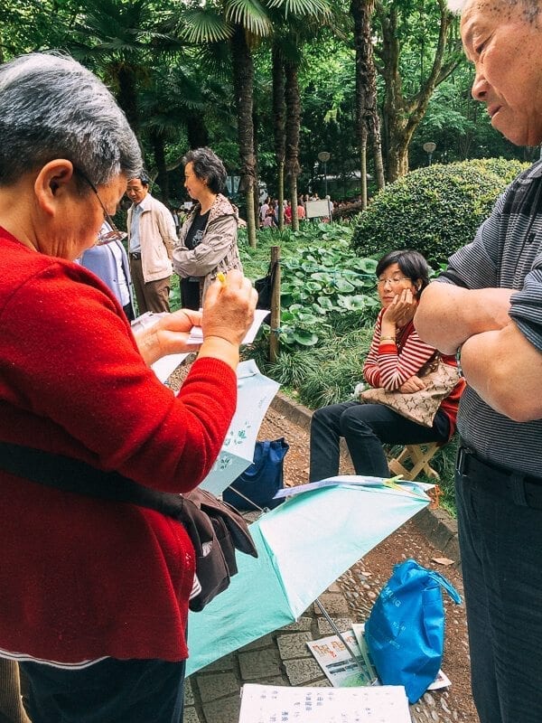 Seeking Love in Shanghai: The People’s Park Matchmaking Corner, by thewoksoflife.com