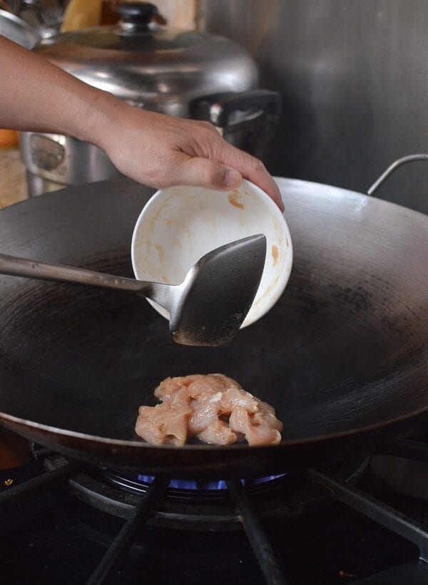 Thai Eggplant Stir-fry with Chicken & Basil, by thewoksoflife.com