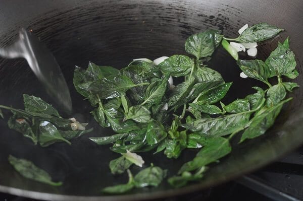 Thai Eggplant Stir-fry with Chicken & Basil, by thewoksoflife.com