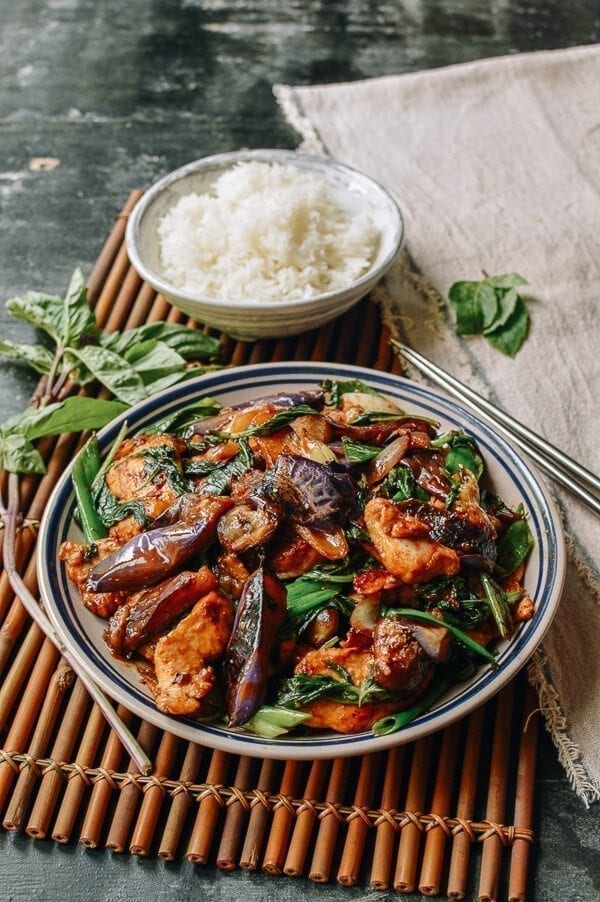 Eggplant with Thai Basil & Chicken
