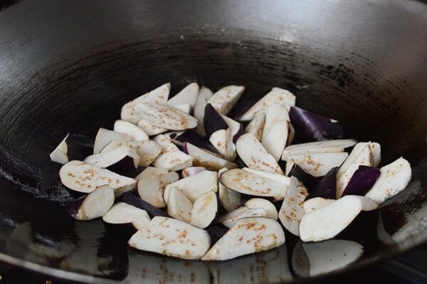 Thai Eggplant Stir-fry with Chicken & Basil, by thewoksoflife.com