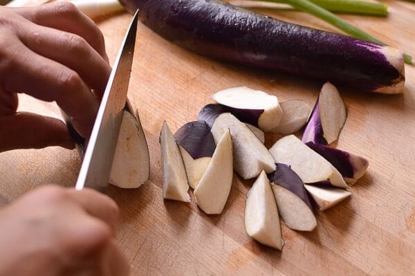 Thai Eggplant Stir-fry with Chicken & Basil, by thewoksoflife.com