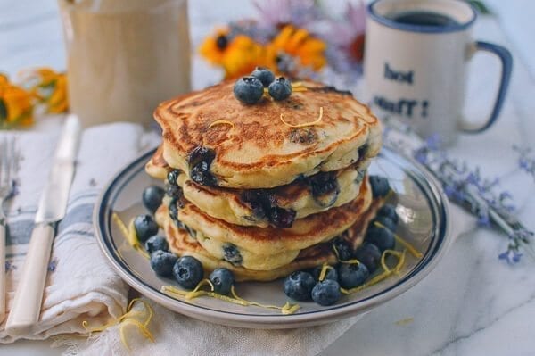 Blueberry Pancakes, by thewoksoflife.com