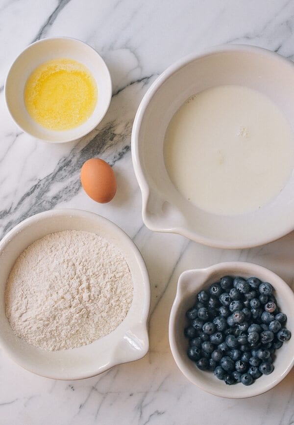 Blueberry Pancakes, by thewoksoflife.com