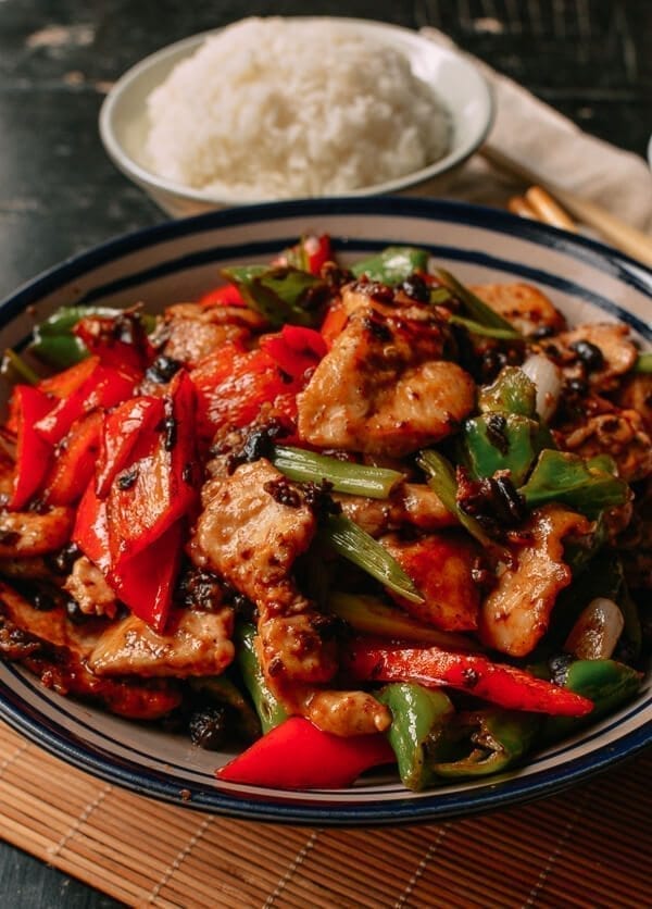Chicken with Black Bean Sauce, by thewoksoflife.com
