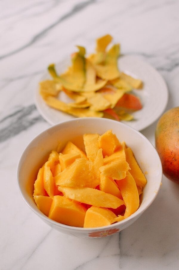 Frozen Mango Coconut Ices, by thewoksoflife.com