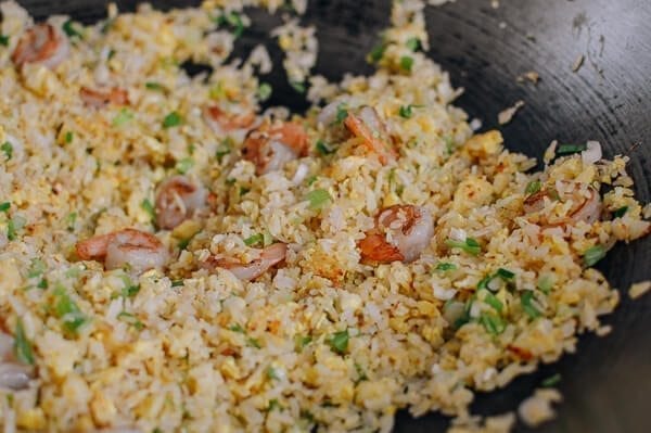Ginger Garlic Shrimp Fried Rice, by thewoksoflife.com