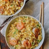 Ginger Garlic Shrimp Fried Rice, by thewoksoflife.com