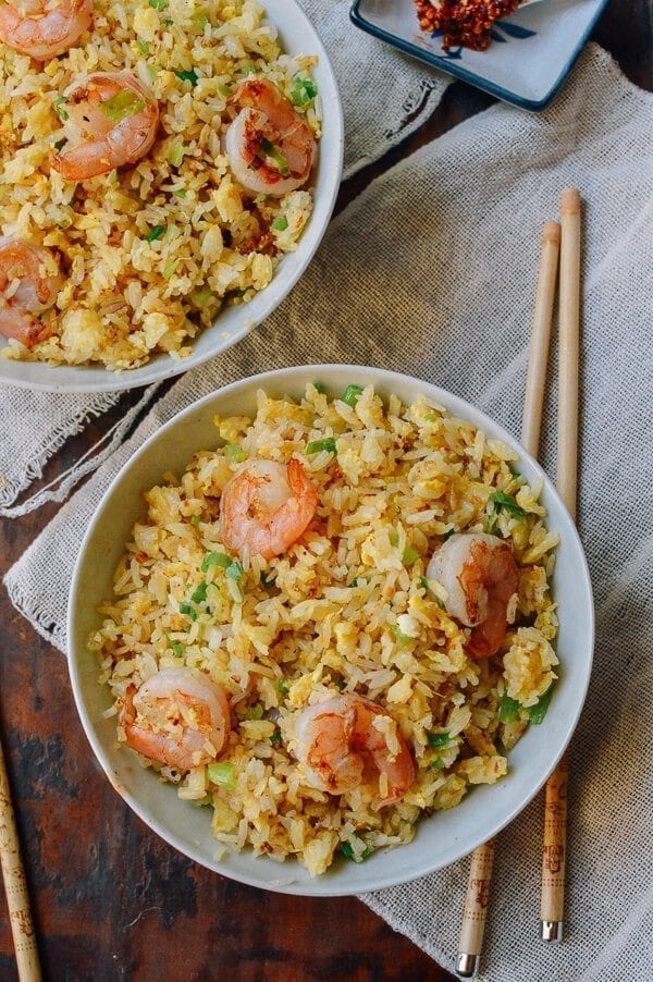 Ginger Garlic Shrimp Fried Rice