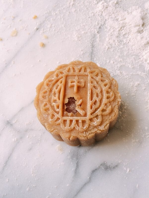 Lotus Mooncakes with Salted Egg Yolks, by thewoksoflife.com