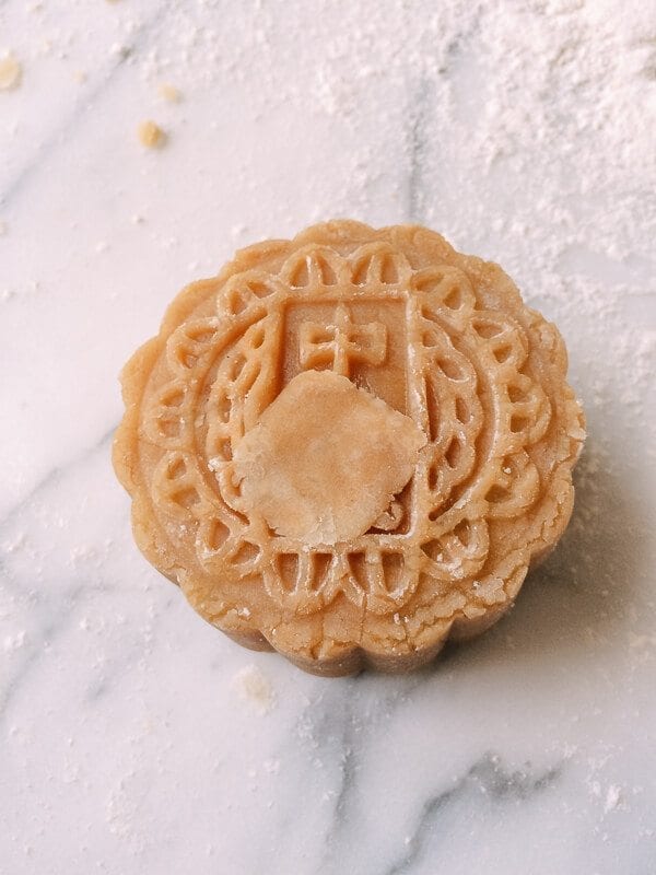 Lotus Mooncakes with Salted Egg Yolks, by thewoksoflife.com