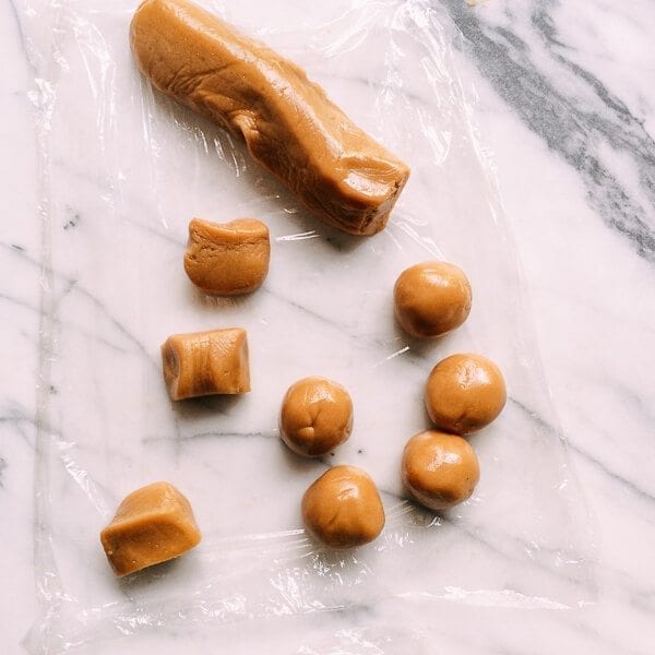 Lotus Mooncakes with Salted Egg Yolks, by thewoksoflife.com