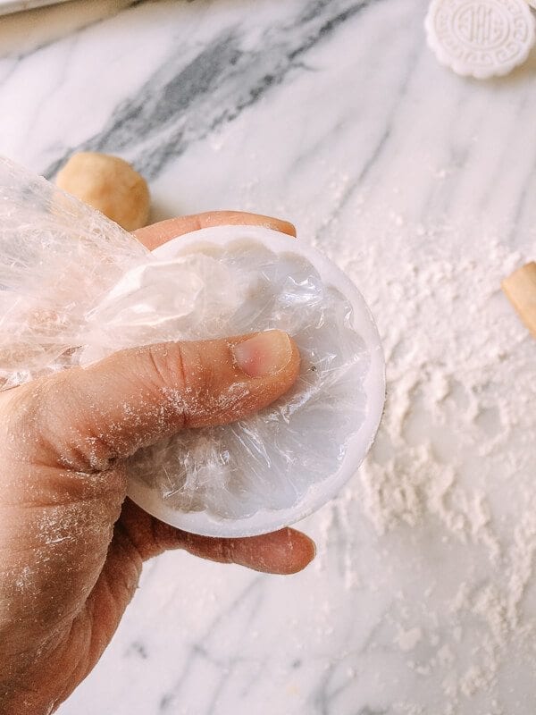 Lotus Mooncakes with Salted Egg Yolks, by thewoksoflife.com