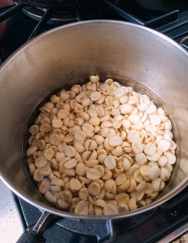 Lotus Mooncakes with Salted Egg Yolks, by thewoksoflife.com