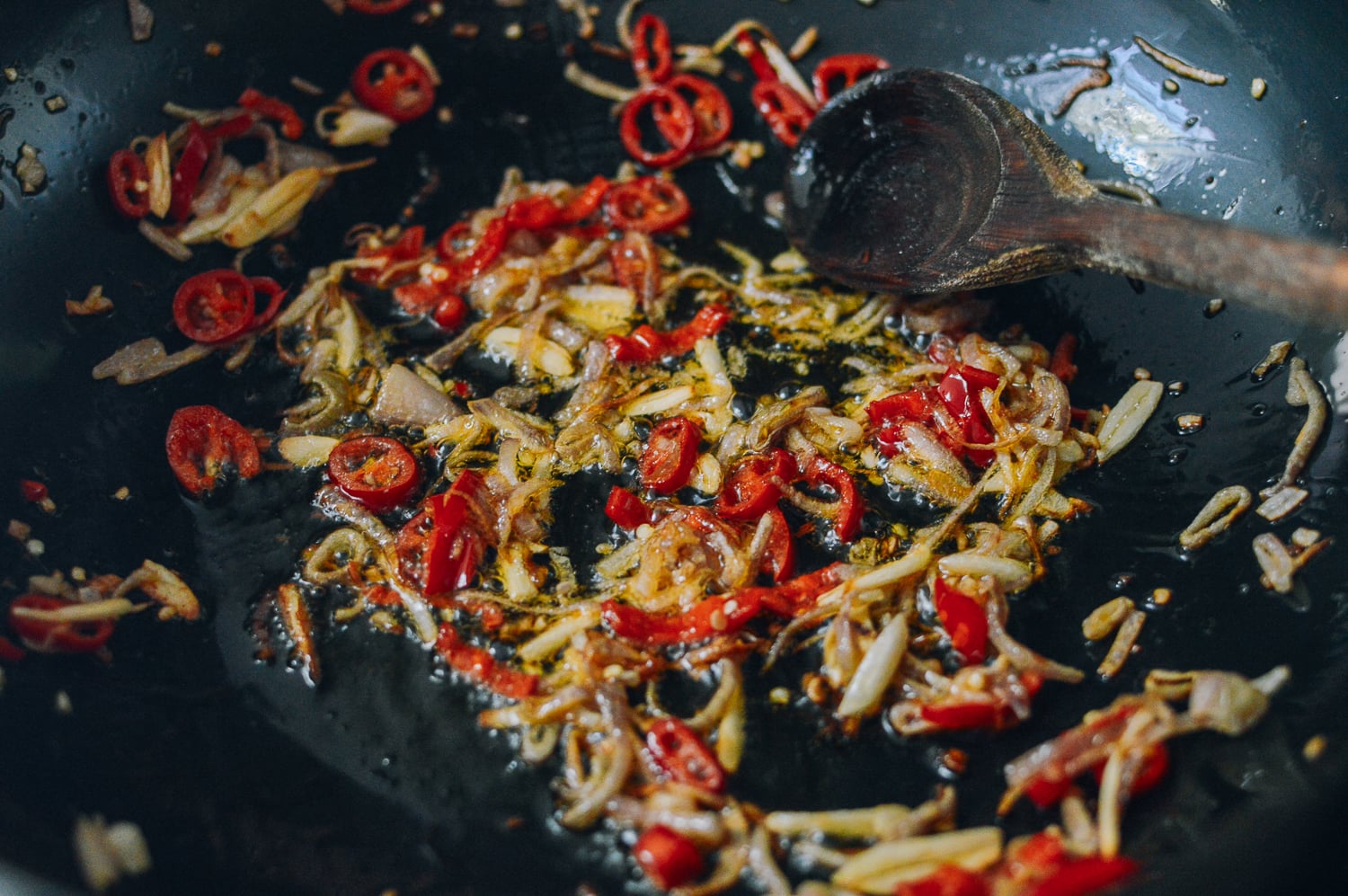 Pork and Holy Basil Stir-fry (Pad Kra Pao), by thewoksoflife.com
